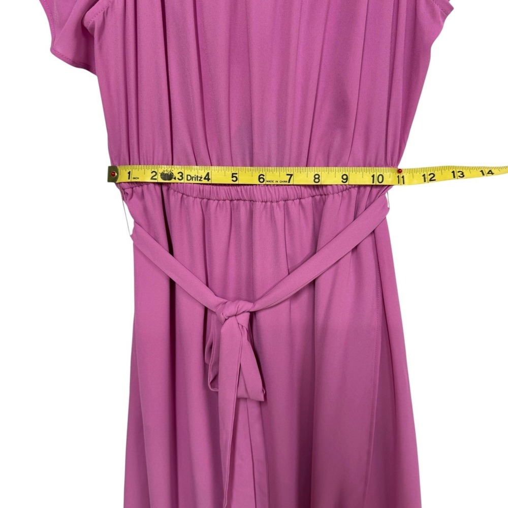Show Me Your Mumu Rosie Crepe Dress, Sz Small, Off Shoulder Midi Side Slit NEW - Picture 8 of 14